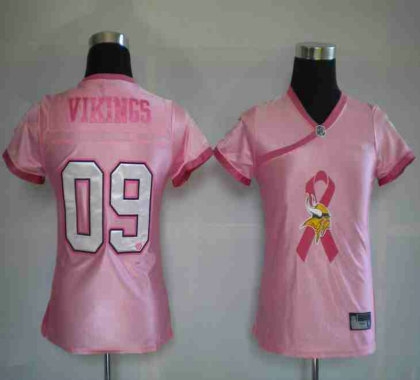 minnesota vikings 2009 breast cancer awareness pink be luv d jerseys