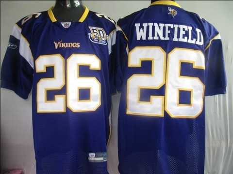 minnesota vikings 26 winfield purple jerseys