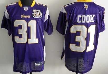 minnesota vikings 31 cook purple with 50th jersey