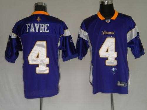 minnesota vikings 4 brett favre purple jerseys