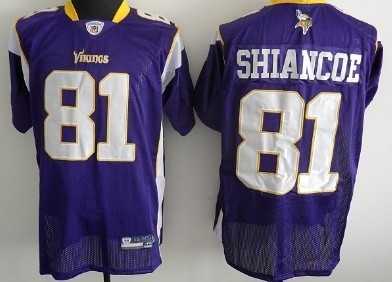 minnesota vikings 81 shiancoe purple jersey
