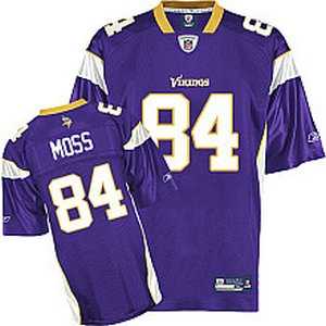 minnesota vikings moss #84 purple with 50th jerseys