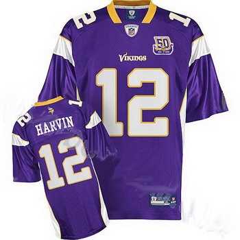 minnesota vikings percy harvin 12 purple jersey 50th anniversary patch