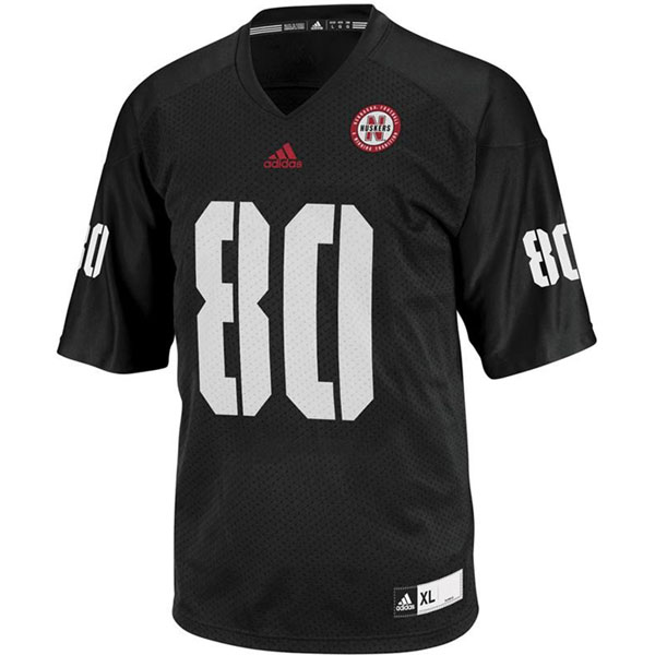 nebraska cornhuskers 80 kenny bell black football youth jersey