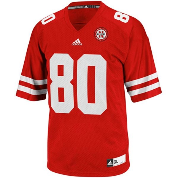 nebraska cornhuskers 80 kenny bell red football youth jersey