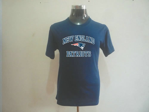 new england patriots big & tall heart & soul t-shirt dark blue