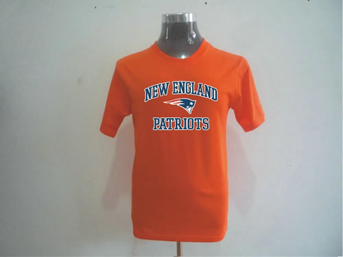 new england patriots big & tall heart & soul t-shirt orange