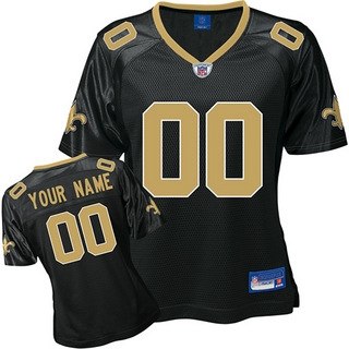 new orleans saints women customized black jersey