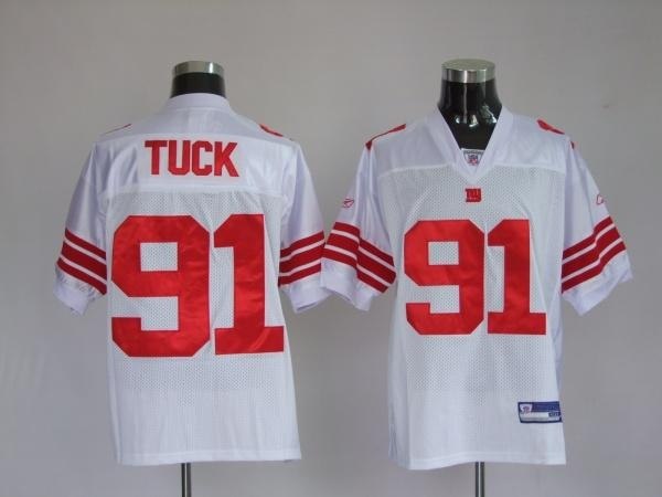new york giants 91 tuck white jerseys