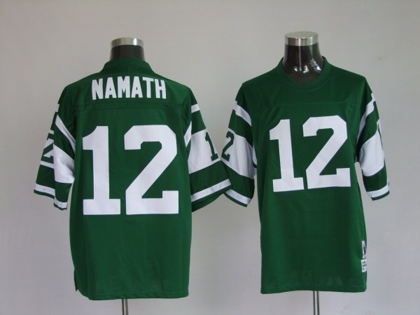 new york jets 12 joe namath green