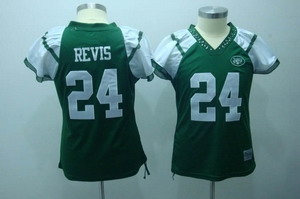 new york jets 24 revis green 2010 womens field flirt fashion jersey