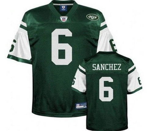new york jets 6 mark sanchez green youth jerseys