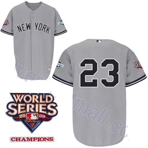 new york yankees 23 don mattingly grey youth jerseys