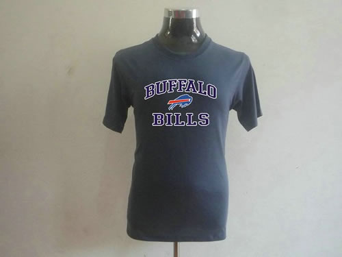 nfl buffalo bills big & tall heart & soul t-shirt grey