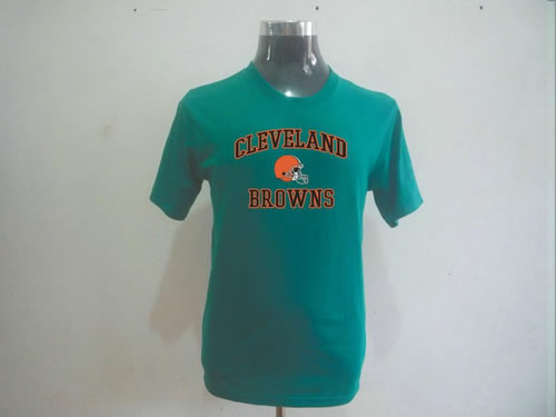 nfl cleveland browns big & tall heart & soul t-shirt green