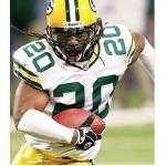 nfl green bay packers #20 atari bigby white