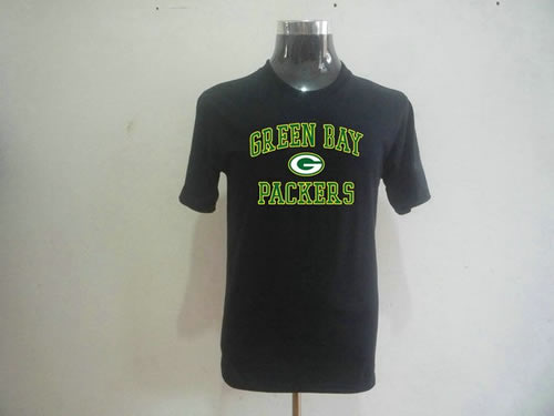 nfl green bay packers big & tall heart & soul t-shirt black