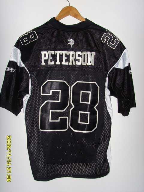 nfl jersey minnesota vikings &28 adrian peterson black
