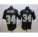 nfl jersey oakland raiders #34 jackson m&n black