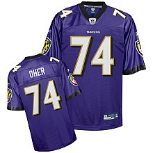 nfl jerseys baltimore ravens 74# oher purple jerseys