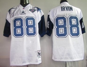 nfl jerseys dallas cowboys 88# irvin white 75th jerseys m&n