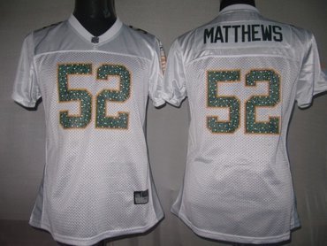 nfl jerseys green bay packers 52 matthews white[2010 new]