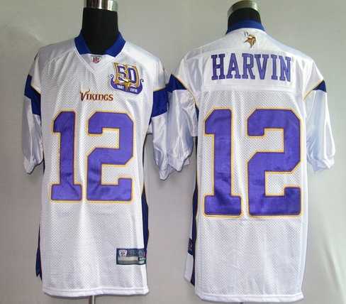 nfl jerseys minnesota vikings 12 harvin white 50th