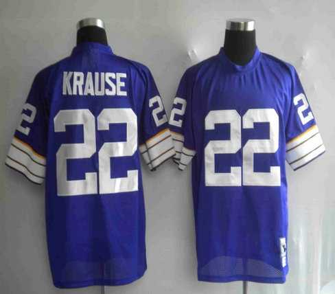 nfl jerseys minnesota vikings 22# krause purple