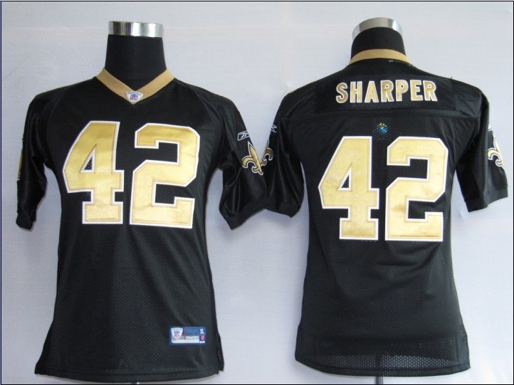 nfl jerseys new orleans saints 42# sharper black[2010 superbowl] [kids]  [