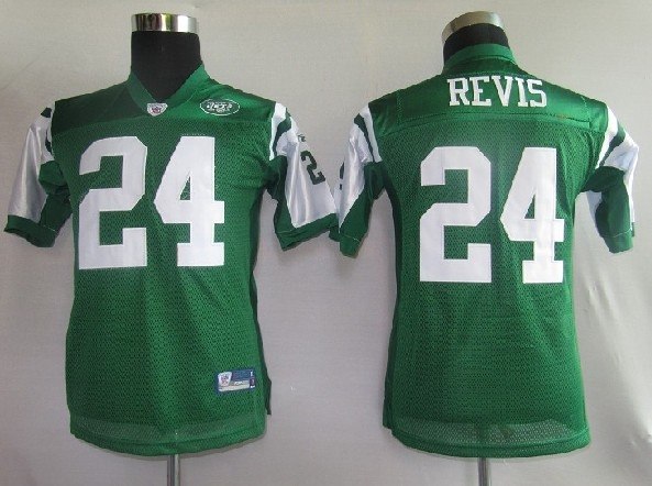 nfl jerseys new york jets 24# revis green [kids