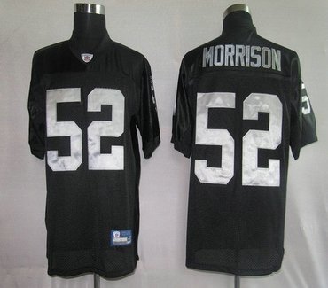 nfl jerseys oakland raiders 52# morrison black
