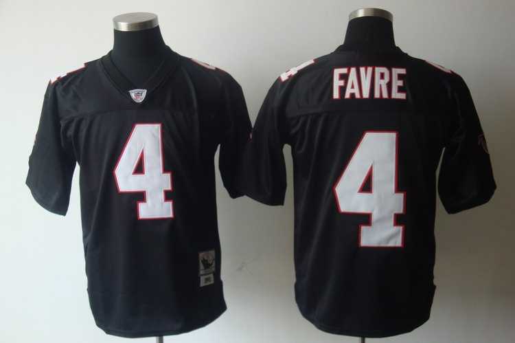 nfl minnesota vikings #4 brett favre black jerseys