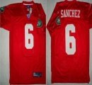 nfl new york jets #6 sanchez red