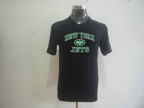 nfl new york jets big & tall heart & soul t-shirt black