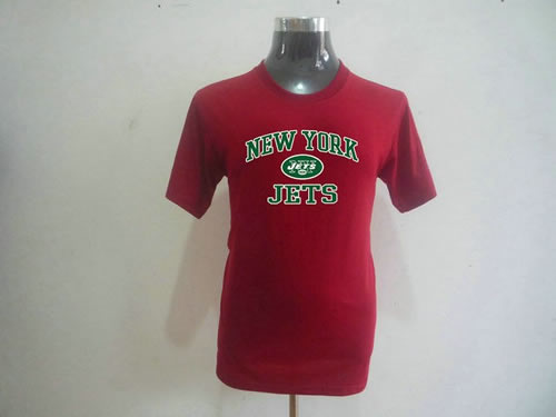 nfl new york jets big & tall heart & soul t-shirt red