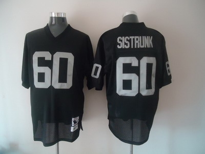 nfl oakland raiders #60 sistunk black thrwoback