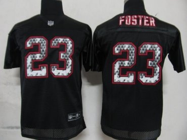 nfl youth houston texans 23 foster black united sideline jerseys
