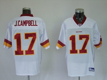 ngton red skins 17 j.campbell white