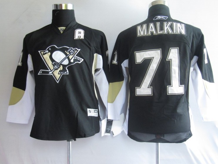 nhl jerseys pittaburgh penguins71 black(kids)