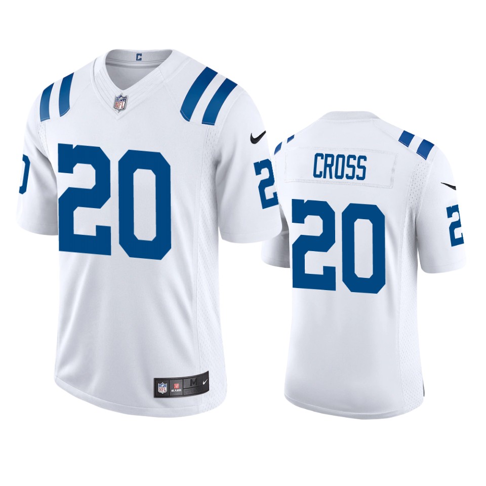 nick cross colts white vapor jersey