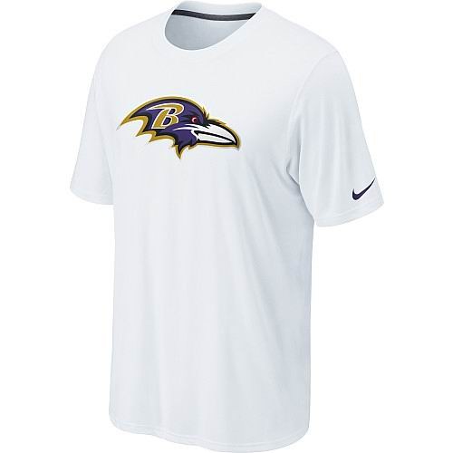 baltimore ravens sideline legend authentic logo dri-fit t-shirt - white