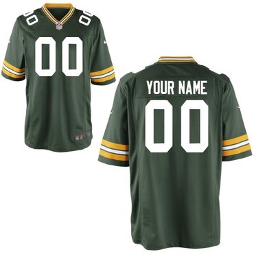green bay packers customized game team color jerseys
