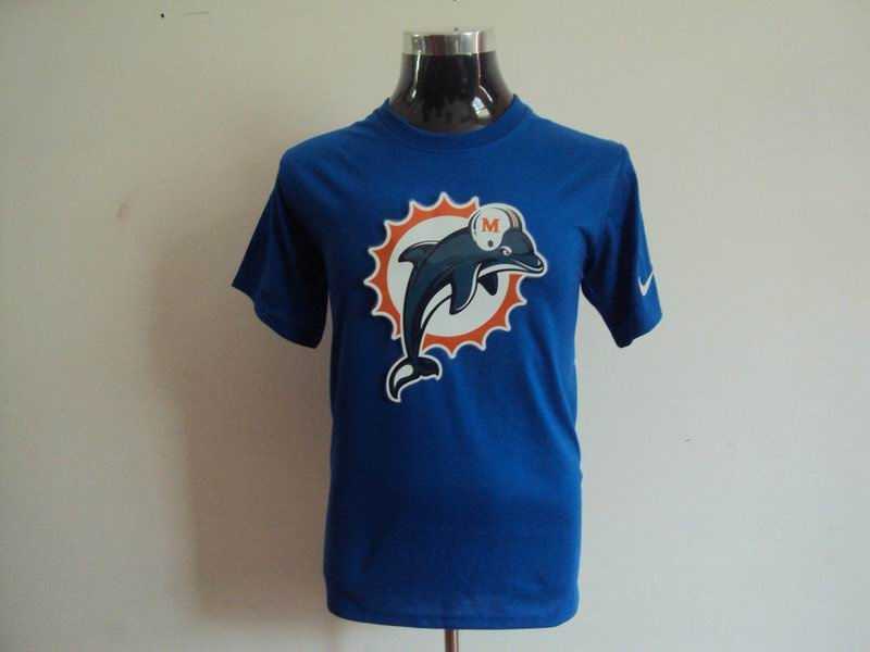 miami dolphins sideline legend authentic logo dri-fit t-shirt blue