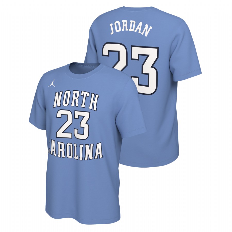 north carolina tar heels basketball michael jordan carolina blue retro alumni men's t shirt