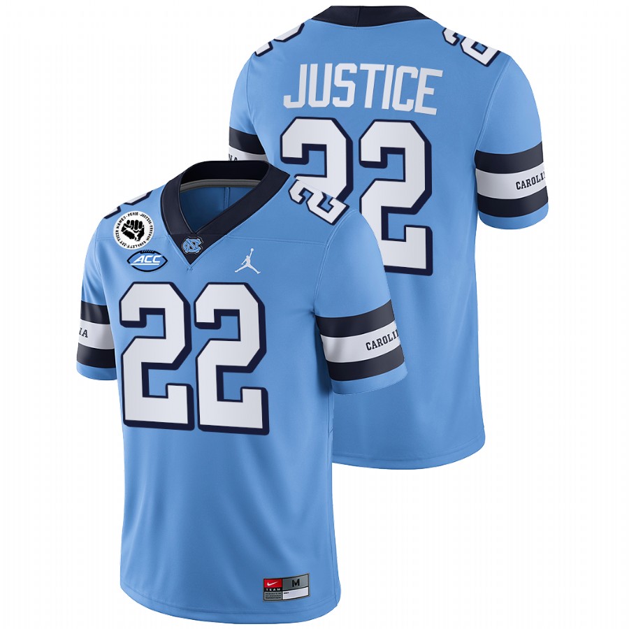 north carolina tar heels charlie justice blue college football alumni jersey