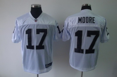 oakland raiders #17 denarius moore white jerseys