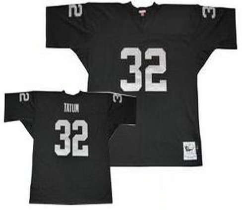 oakland raiders #32 jack tatum black throwback jersey