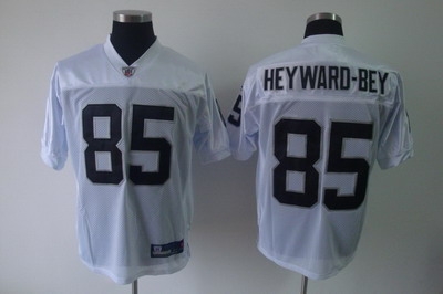 oakland raiders #85 darrius heyward-bey white jerseys [black number]