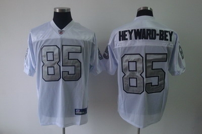 oakland raiders #85 darrius heyward-bey white jerseys [silver number]