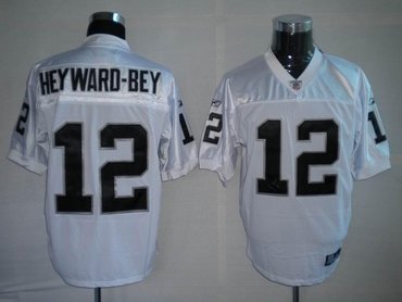 oakland raiders 12 heyward-bey white jerseys